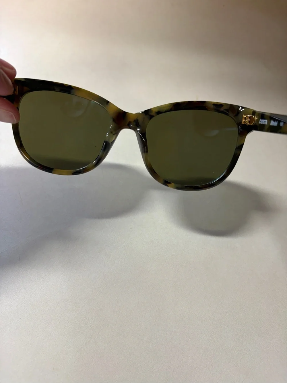 Costa Del Mar - Tortoiseshell Sunglasses with Blue Mirrored Lenses